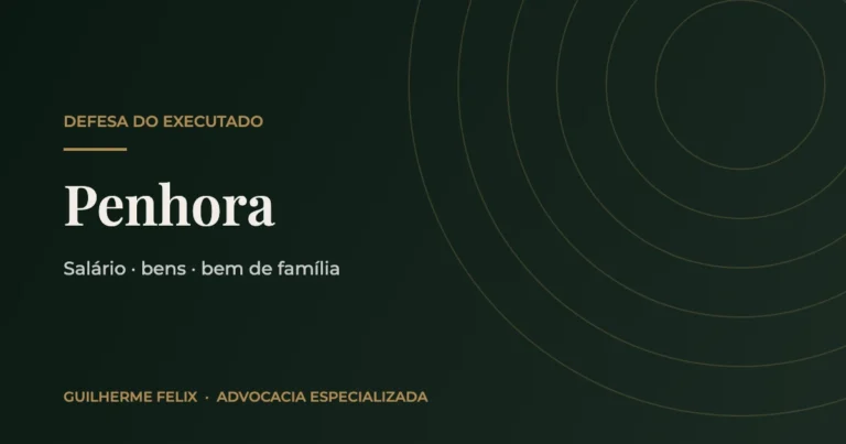 Capa: Penhora — Guilherme Felix Advocacia